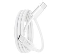 Câble USB-C vers USB-C 100W Compatible Android Auto et Apple CarPlay 65cm Blanc