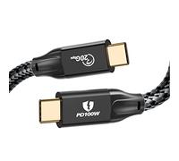 Câble USB C vers USB C 100W, iDsonix 3.2 Gen 2 Câble USB-C - Sortie vidéo 4K 60HZ 20Gbps Câble de transfert de date USB C 100W PD Câble de charge rapide pour MacBook Pro, iPad Pro, Sansung