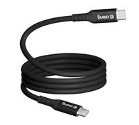 Câble USB-C vers USB-C 100W PD 5A 120cm Soft Link avec Puce E-Marker Intelligent Crong Noir