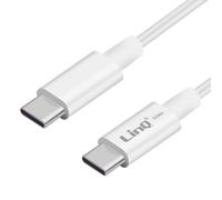 Câble USB C vers USB C 100W Power Delivery Charge et Synchro Longueur 65cm LinQ