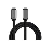 Câble USB-C vers USB-C 100W Power Delivery USB 3.1 Gen2 Nylon Tressé 1m Noir