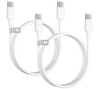 Câble USB C vers USB C 1M Lot de 2, Cable iPhone USB C Charge Rapide 60W Cable Type C 1M Fil Cordon Câble USB C Charge Rapide pour Apple iPhone 17/16/16 Pro Max/15/15 Pro Max/15 Plus, Macbook,iPad Pro