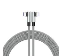 Câble Usb C Vers Usb C 2 M - Fiche Coudée À 90 ° - Compatible Avec Samsung S25 S24 S23 S22 S21 Fe/Plus/Ultra, A16 A15 A14 A26 A25 A36 A56 A55 5G, Xiaomi, Oppo, Oneplus, Pixel, Et[CAB9166911]