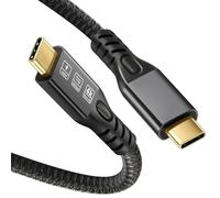 Câble USB C vers USB C 240 W, Chargeur de Type C, Charge Rapide, Cordon USB C 3.2 Gen 2, Prise en Charge du Transfert de Données 20 Gbit/s, Sortie Vidéo 4K 60 Hz, Câble USB C