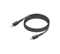 Câble USB-C vers USB-C 240W Power Delivery 3.1 Tressé Carbone 1m Forcell Noir