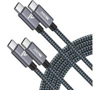 Cable USB C vers USB C [2M, 100W, PD3.0] - Nylon Tressé - Compatible iPhone 16/15 Pro Max, MacBook, iPad Pro, Samsung Galaxy S23/S22, Google Pixel, Nintendo Switch