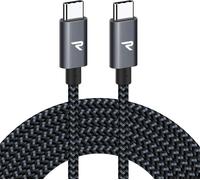 Cable USB C vers USB C [2M, 100W, PD3.0] - Nylon Tressé - Compatible iPhone 16/15 Pro Max, MacBook, iPad Pro, Samsung Galaxy S23/S22, Google Pixel, Nintendo Switch