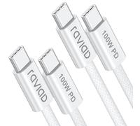 Câble Usb C Vers Usb C [2M, Lot De 2], 100W Cable Usb C Charge Rapide Pd 5A/20V Câble Usb Type C Pour Iphone 15 Plus Pro Max, Samsung Galaxy S24 S23, Macbook Pro Air, Pad, Tablet, [CAB9167146]