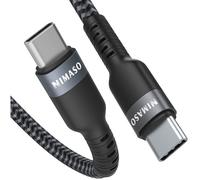Câble USB C vers USB C 3.0(2M),NIMASO Câble USB Type C Charge Rapide Power Delivery Nylon Tressé-Noir
