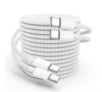 Câble USB C vers USB C [3M/Lot de 2] 60W Cable USBC Charge Rapide Nylon Tressé Câble Chargeur Cordon USBC pour iPhone 17 Pro Max/16/16 Pro/15 Plus, MacBook Pro, iPad Pro/Mini/Air, Samsung S25