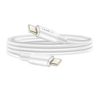 Câble USB-C vers USB-C 4A Power Delivery 80W en Silicone Flexible 1,2m Blanc