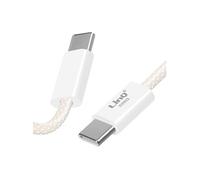 LinQ Câble USB-C vers USB-C 60W Charge et Synchronisation 2 mètres Blanc