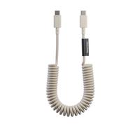 Câble USB-C vers USB-C 60W Spiralé 1.2m Série POP Charge Rapide Native Union Beige