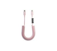 Câble USB-C vers USB-C 60W Spiralé 1.2m Série POP Charge Rapide Native Union Rose