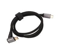 Câble USB C vers USB C 90 Degrés, 100 W à Angle Droit USB C vers C Type C PD Cordon de Charge Rapide, 4K 60 Hz Type C 3.1 Gen2 Câble USB C à Fonction Complète pour Steam Deck
