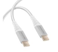 Câble USB-C vers USB-C Aramide Recharge Rapide Swissten Blanc