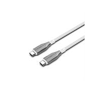 Câble USB-C vers USB-C Armoured Charge 100W et Synchronisation 480 Mbps 1m Blanc