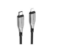 Cygnett Câble USB-C vers USB-C blindé – 60W charge rapide, USB 2.0, 50 cm, Noir