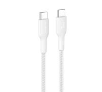 Câble USB-C vers USB-C avec gaine tressée Belkin BoostCharge Pro 1m Blanc
