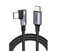 Câble USB C vers USB C Coudé PD 60W Charge Rapide Câble Type C 90 Degrés Compatible avec iPhone 17 Pro Max Air 16 Galaxy S25 Plus Ultra S24 A55 A35 MacBook Pro iPad Air Manette (3M)