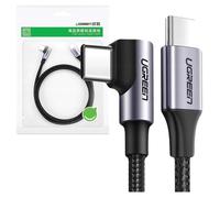 Câble Usb-C Vers Usb-C Coudé Ugreen 60 W Qc 3.0 Pd 1 M Pour Téléphones Et Tablettes
