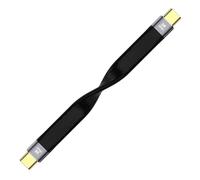 Câble USB C vers USB C Court, Charge Rapide de 100W, 10Gbps, Cable Type C 13cm, Câble Souple Plat, pour Pad Samsung Galaxy, Xiaomi, OnePlus