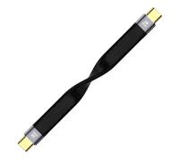 Câble USB C vers USB C Court, Charge Rapide de 100W, 10Gbps, Cable Type C 13cm, Câble Souple Plat, pour Pad Samsung Galaxy, Xiaomi, OnePlus