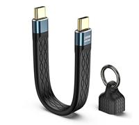 Câble USB C vers USB C Court, Recharge Rapide PD 240 W, Transfert de Données 40 Gbit/s, Affichage Vidéo 8K@60Hz, Compatible avec Thunderbolt 4/3, iPhone 16/15, iPad, MacBook, Samsung, Pixel