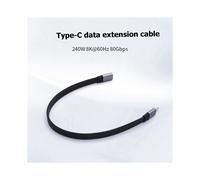 Câble USB-C Vers USB-C Court, Toutes Fonctions, Transfert de Données 80 Gbit/S, Affichage 8K, Charge Rapide PD 240 W, 0,2 M