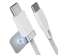 Câble Usb C Vers Usb C De 3,3 Ft/1 M Avec Support De Câble Magnétique, Staycable 60 W Charge Rapide Et Données De Type C, Câble De Chargeur Braid Et Easy Snap On Pour Ordinateur Portable
