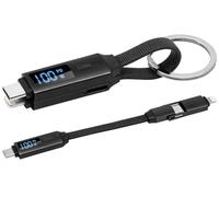 Câble USB-C vers USB-C OTG/Lightning format porte clé Power Delivery 100 W [Callstel]