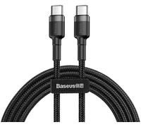 Câble Usb-C vers Usb-C Pd Baseus Cafule Pd 2.0, Qc 3.0, 60W, 2M (Noir & Gris)