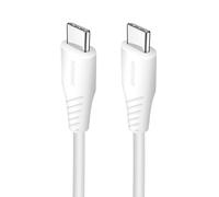 Câble USB-C vers USB-C Power Delivery 100W Conception Anti-nœuds 1.5m Swissten Blanc