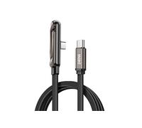 Câble USB-C vers USB-C Power Delivery 240W Conception Coudé 1.5m Noir