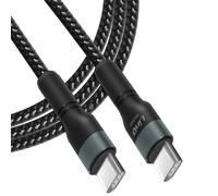 Câble USB-C vers USB-C Power Delivery 60W Charge Rapide Longueur 2m Noir