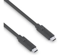câble USB-C vers USB-C, USB 3.1 Gen 2 avec transfert de données 10 Go/s, noir, 0,50 m