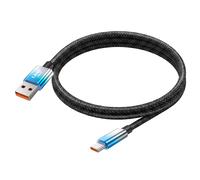 LinQ Câble USB-C Vers USB de Charge Rapide 48W avec Écran LED 1.2m Bleu