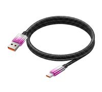 Câble USB-C vers USB de Charge Rapide 48W avec Écran LED 1.2m LinQ Violet