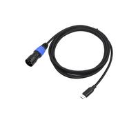Câble USB-C Vers XLR 3 Broches TYPE-C Mâle pour Console de Mixage, Amplificateur, Haut-Parleurs Audio, Ordinateurs Portables, Téléphones, 100 cm