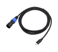 Câble USB-C vers XLR 3 broches TYPE-C mâle pour console de mixage, amplificateur, haut-parleurs, ordinateurs portables, téléphones, 100 cm