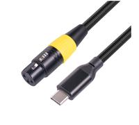 Câble USB C vers XLR femelle, connecteur microphone mâle 3 broches, Compute