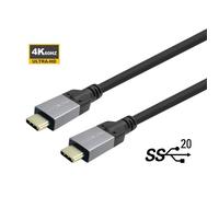 Câble USB-C - VIVOLINK - 0.5m - 20 Gbps - Certifié Business - Noir