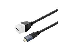 Câble USB-C Vivolink PROKEYUSBCFM1W M/F 1 m Blanc