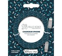 Câble USB-C YELLO KOKO vers Lightning 1m Kami motif Stick
