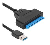 Câble USB, câble de disque dur pratique noir Plug and Play stable, pratique pour ordinateur de bureau
