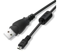 Câble Usb Câble De Transfert De Charge Rapide Usb-A Vers Mini 8 Broches Usb 2.0 Avec Fiches Plaquées Argent Et Anneau Magnétique En Ferrite Anti-Brouillage,0.9 M,Noir