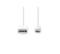 Nedis CCGB60500WT20 câble USB USB 2.0 2 m USB A Micro-USB B Blanc