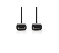 Nedis Câble USB CCGB64700BK30 USB-C vers USB-C 3 m USB 3.2 Gen 1 5 Gbps 60 W Blanc