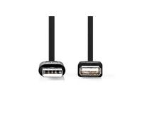 Nedis CCGL60010BK10 câble USB USB 2.0 1 m USB A Noir