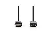 Nedis CCGL60750BK10 câble USB USB 2.0 1 m Micro-USB B USB A Noir